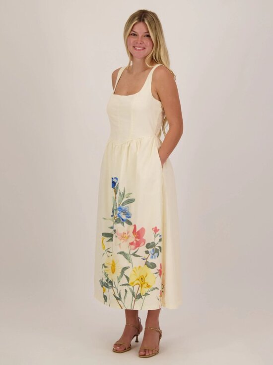 Trixxi Dresses & Skirts - Like New Floral Skirt Maxi Dress (Juniors) by Trixxi Sz L
